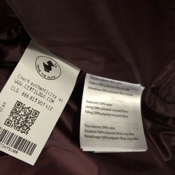 Save the duck Halesia long down jacket puffer coat new with tags Size S - Picture 9 of 11